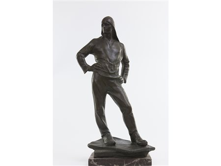 Constantin Emile Meunier (1831-1905), Bronzo,Scaricatore di porto 50 cm