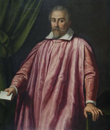 Maestro veneto del XVI secolo "Ritratto di Procuratore" cm. 110x92 - olio su...