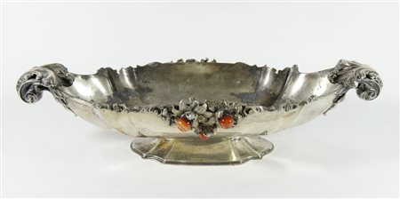 Miracoli Milano Grande centrotavola in argento di forma ovale riccamente...