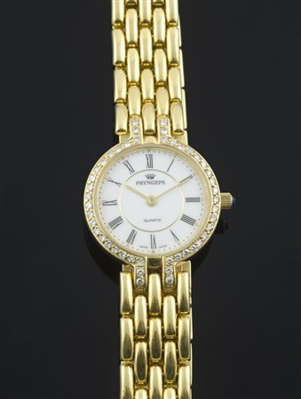Orologio Pryngeps maglia panther in oro giallo e diamanti taglio brillante...