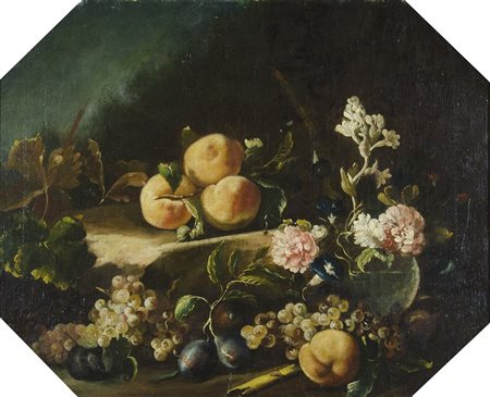 Maestro del XIX secolo "Natura morta" cm. 49x61 - olio su tela