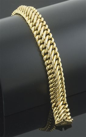 Bracciale semirigido in oro giallo , gr 26