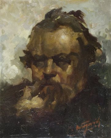 Carlo Ostrogovich Veglia 1884-Milano 1962 "Ritratto di Carducci" cm. 40x33 -...