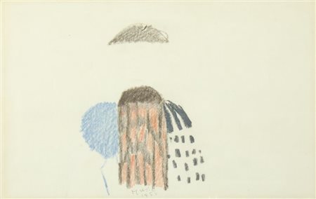 Anton Zoran Music Gorizia 1909-2005 "Cavallino dalmata" cm. 22x35 - pastelli...