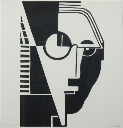 Avgust Cernigoj Trieste 1898-Sesana 1985 "Srecko Kosovel" cm. 50x47 -...