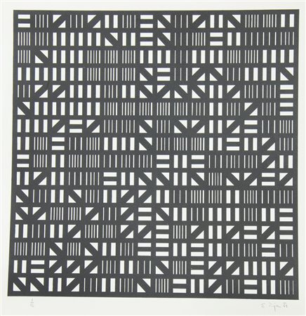 Edvard Zajec 1938 Professore all'Università Siracuse (USA) "Composition" cm....