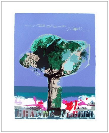 MANLIO BACOSI Perugia 1921 – Perugia 1998 Grande albero Serigrafia a colori...