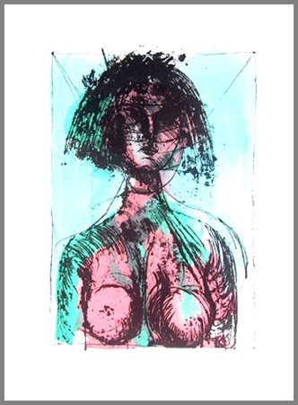 BRUNO CASSINARI Piacenza 1912 – Milano 1992 La Francesina Litografia a colori...