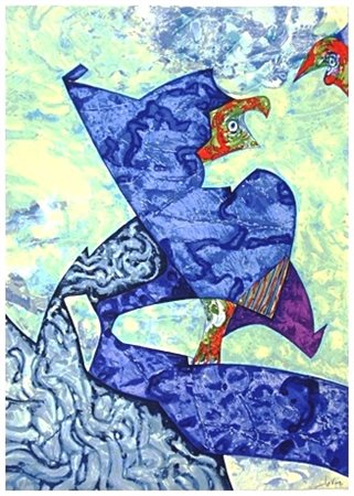 GIANNI DOVA Roma 1925 – Pisa 1991 Senza titolo Serigrafia a colori es.VI/XX....