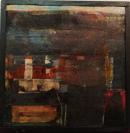 Giuseppe William Vezzoli - Tessitura di paesaggio S 2003 - 22x22 - Acrilico...