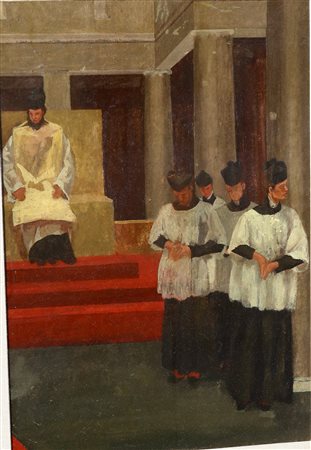 Guglielmo Janni olio su tela 40x60 anni 50