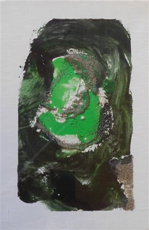 Mario Schifano senza titolo prima metà anni 90 tecnica mista su tela 30x20...