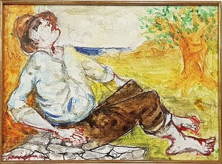 Giuseppe Migneco 20x30 carta su china intelata archivio Bonaparte 49/88