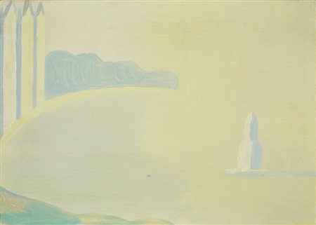 Virgilio Guidi olio su tela cm 50x70