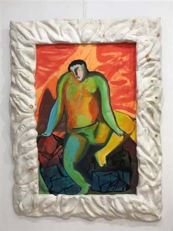 Sandro Chia tecnica monotipo su tela 115x85