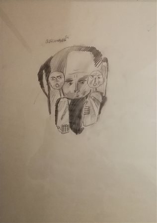 Gino De dominicis- 58x41 matita su carta 1964