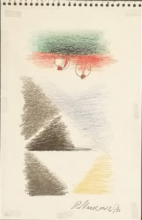 Paul Mansouroff- Pastelli colorati 1974 21x13