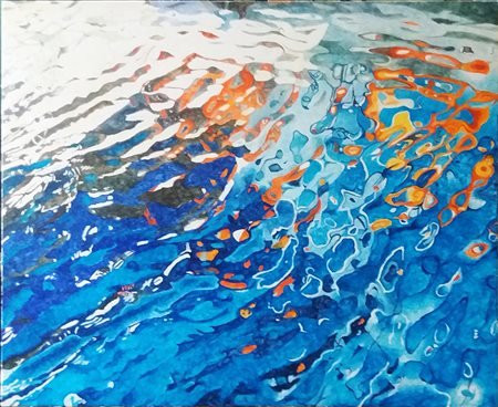 Moreno Pagliari Sunset- 60x80 Olio su tela 2017 autentica dell'artista su foto