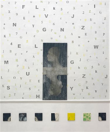 Francesco Pezzuco Gioco di specchi Tecnica mista su tavola 90 x 115 2017...