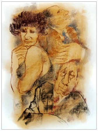 REMO SQUILLANTINI Stia 1920 – Firenze 1996 Senza titolo 1990 Tec. mista e...