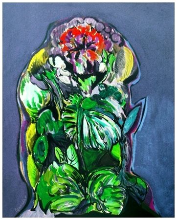 LUIGI GUERRICCHIO Matera 1932 – Matera 1996 Senza titolo 1971 Olio su tela 50...