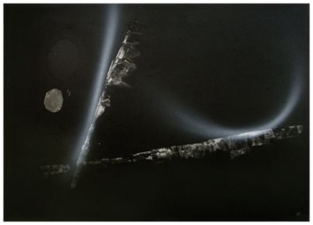 ENNIO FINZI Venezia 1931 Senza titolo Tec. mista su tela cartonata 50 x 70....