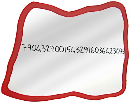 MICHELANGELO PISTOLETTO Biella 1933 Frattali 1999 / 2000 Pittura su lastra di...