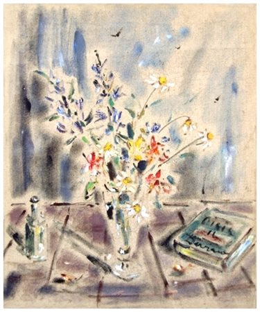 FILIPPO DE PISIS Ferrara 1896 – Milano 1956 Senza titolo Olio su juta 60,5 x...