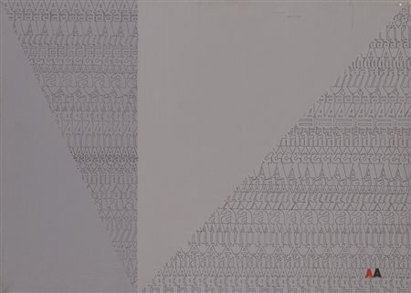 RENATO SPAGNOLI (1928)Cleopatra, 1980Acrilici su telacm 50x70Firma, titolo e...