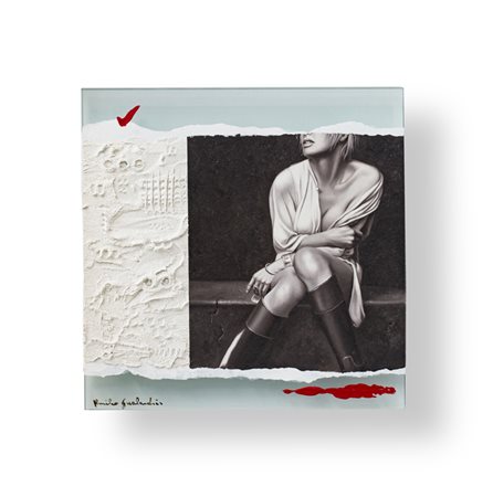 EMILIO GUALANDRIS (1964)PolicromoTecnica mista, olio e applicazioni su...