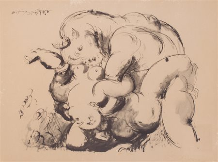 PABLO PICASSO (1881-1973)Senza TitoloLitografiacm 46x62Firma in lastraTimbro...