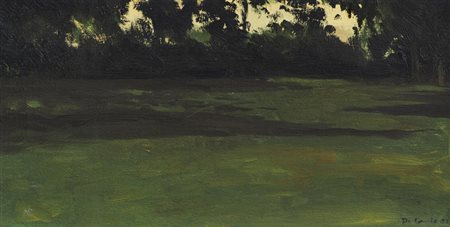 WALTER DI GIUSTO (1946)Senza Titolo, 1982Olio su telacm 25x50Firma e...