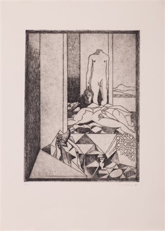 AUTORI VARIFigure di stileCartella contenente 5 incisioni di Alberto Abate,...