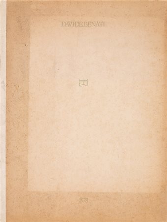 DAVIDE BENATI (1949)Senza Titolo, 1978Cofanetto contenente un quaderno di 14...