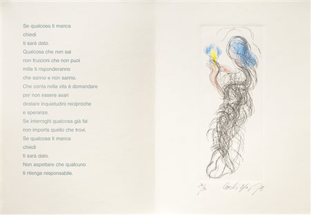 RUDI WACH (1934)Se qualcosa ti manca - La ragazza con un fiore, 1984Cartella...