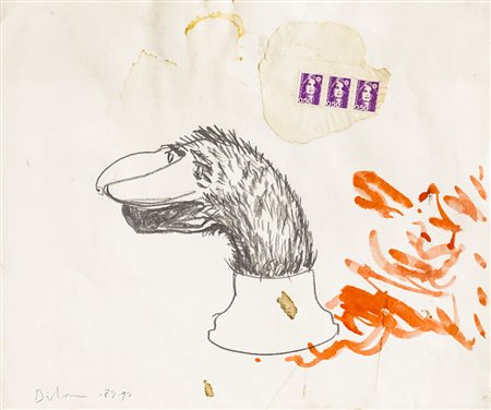 ERIK DIETMAN (1937-2002)Senza Titolo, 1979-1999Tecnica mista e collage su...