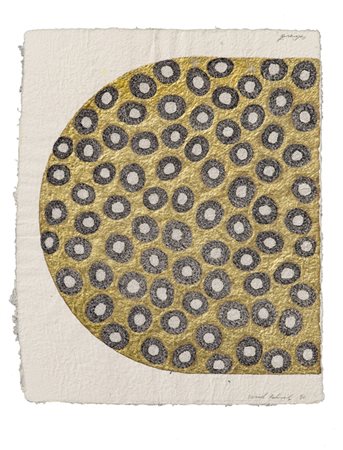 ISRAEL RABINOVITZ (1954)Senza Titolo, 1982Tecnica mista e collage su carta a...