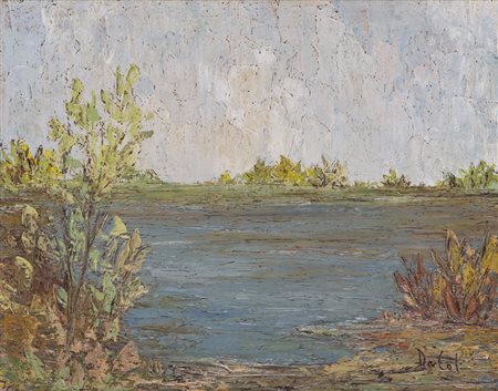 WALTER DA COL (1942)Senza TitoloOlio su tavolacm 24x30Firma al fronte