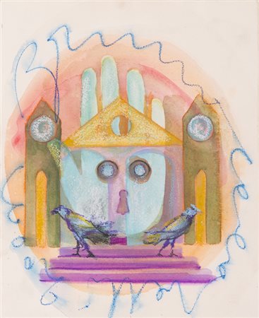 BRUNO CECCOBELLI (1952)Senza Titolo, 2003Tecnica mista su cartoncinocm...