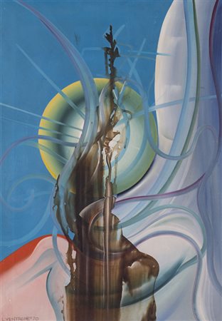 LUCIANO VENTRONE (1942)Senza Titolo, 1970Olio su telacm 70x50Firma e...