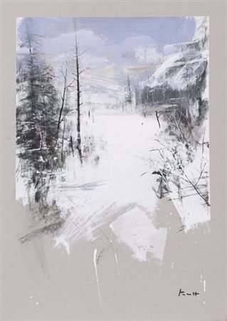 ANTONIO PEDRETTI (1950)Senza TitoloTecnica mista su cartonecm 70x50Firma al...