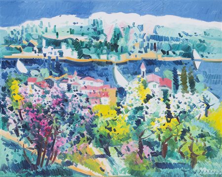 ATHOS FACCINCANI (1951)Senza TitoloOlio su telacm 65x81Firma al...