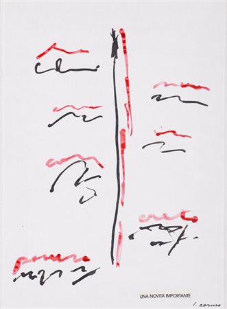 LUCIANO CARUSO (1944-2002)Una novità importante, '70Tecnica mista e collage...