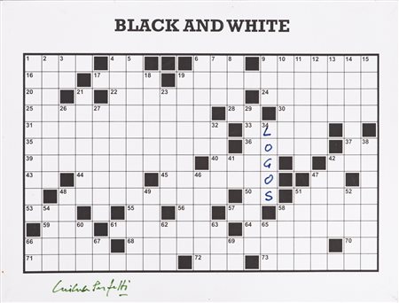 MICHELE PERFETTI (1931-2013)LogosTecnica mista e fotografia su telacm...