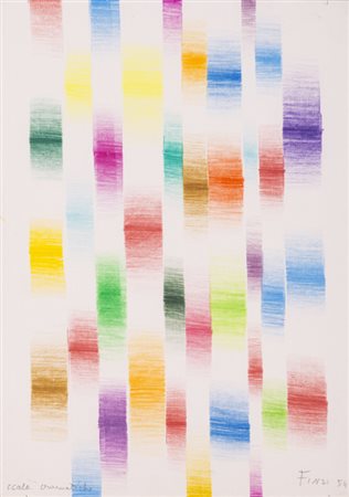 ENNIO FINZI (1931)Scale cromatiche, 1954-'00Pastelli su carta intavolatacm...