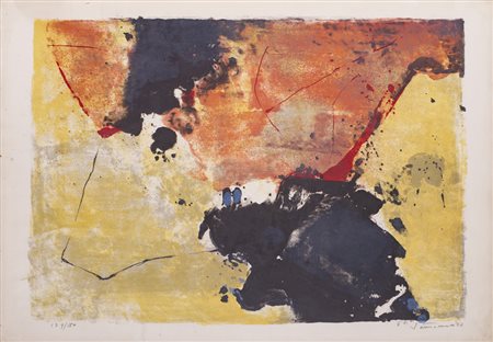 GIUSEPPE SANTOMASO (1907-1990)Senza Titolo, 1962Litografiacm 44x64Firma,...