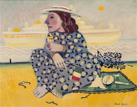 BRUNO GRASSI (1944)Festa NazionaleOlio su tavolacm 40x50Firma al fronteTitolo...