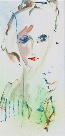 ERNESTO TRECCANI (1920-2009)Senza TitoloOlio su telacm 40x20Firma al...