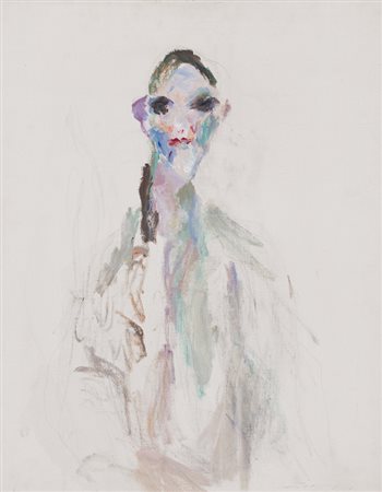 ERNESTO TRECCANI (1920-2009)Volto, 1965 circaOlio su telacm 70x55Firma al...