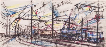 ANGELO SAVELLI (1911.1995)Senza TitoloTecnica mista su cartoncinocm...